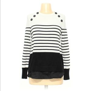 Karl Lagerfeld Women’s Sweater XS Black & White NWT  $80